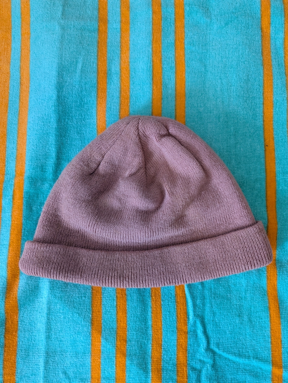 ASOS Mauve Pink Ribbed Cuff Beanie
